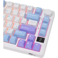 Клавиатура Royal Kludge RK-M75 RGB Taro Milk (RK Silver) фото 6